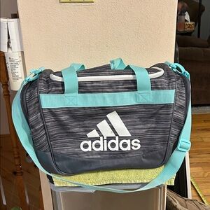 Adidas Gray & Mint Green Bag